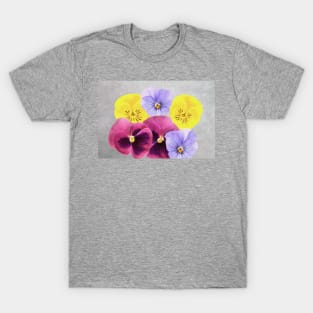 Pretty Pansy Flowers T-Shirt